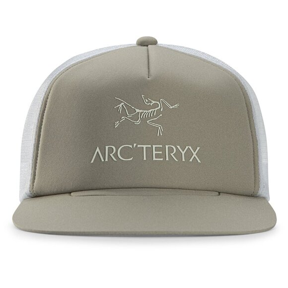 *BRAND NEW w/ TAGS!* Arc'teryx Logo Flat Brim Trucker Hat in Forage (Olive) - Picture 4 of 4